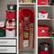 Simplify 8 Compartment Hanging Holiday Gift Wrap Organizer
